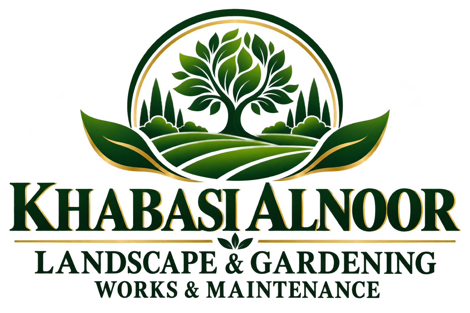 Khabasi Alnoor landscape and gardening company logo